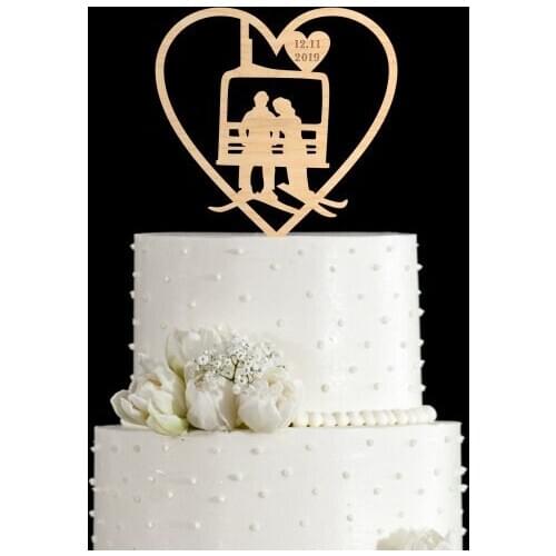 Skiing cake topper,cake toppers for wedding,wedding cake topper,cake topper wedding Ski Wedding,Ski cake topper,Ski Cake Toppers