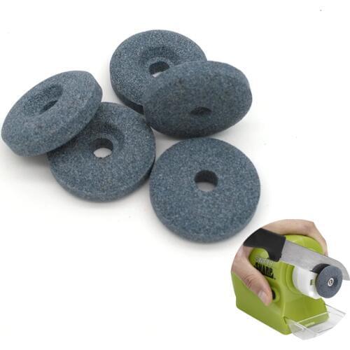 5pcs/set 3cm Grey Sharpener Stones Electric Motorized Knife Sharpener Accessories Kitchen Tool