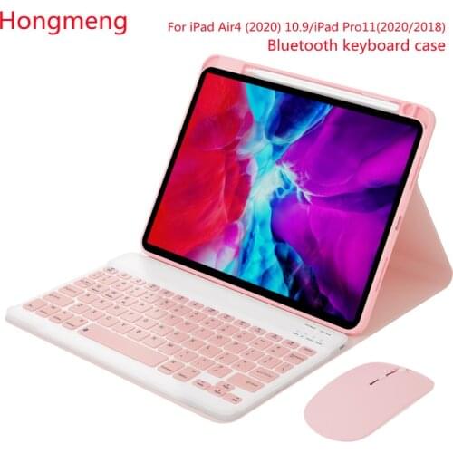 Business simplicity Bluetooth keyboard For iPad Air4 10.9 Pro 11 Smart Cover Keyboard And Mouse With Pen Slot