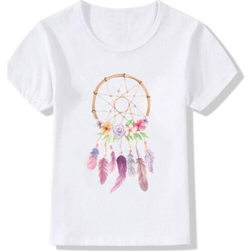 Summer Cute Children Boys Girls Clothes Love Print Short Sleeve T-shirt Kids Clothes