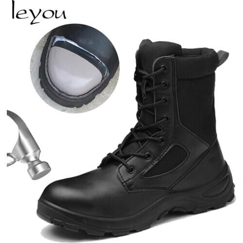 Leyou Men's Work Shoes
