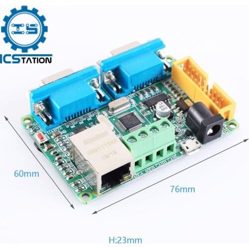 STM32F103C8T6 Development Board ENC28J60 Network Module 2Bit RS485 RS232 UART CAN Protocol Converter ARM STM32 for JTAG SWD
