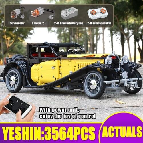 MOULD KING 13080 The APP RC Motorized T50 Classic Car Model Assembly Toys Building Blocks Bricks Creative Kids Christmas Gifts