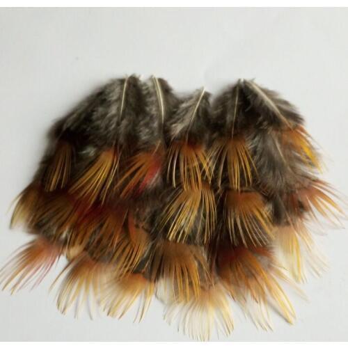 New! Batch quality 100 pc quality Golden pheasant feathers, 2-3inches / 5-8cm, DIY decorative handicrafts