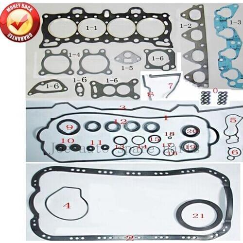 D15B D15B1 D15B2 D15B4 D15B7 Engine complete Full Gasket Set kit for Honda Civic IV/Concerto/Domani 1.5L 1493cc 50115800 9931520