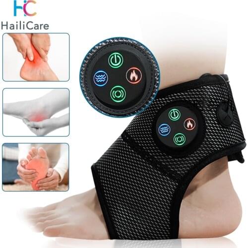 Smart Ankle Brace Foot Compression massager Multifunctional Electric Ankle Heating Brace and Foot Pain Relief Vibration