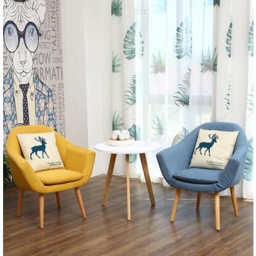 The balcony table chair 3 sets contemporary and contracted combination recreational small sofa Nordic mini courtyard tea table