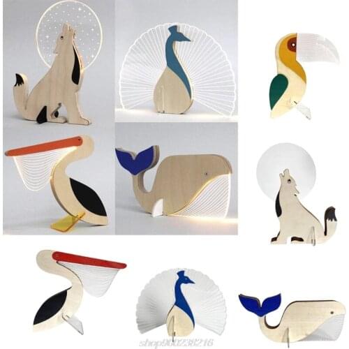 Animal Lights Art Decoration Lamps Animal Light for Living Room Lamps Atmosphere Lights Night Light for Home JE21 21 Dropship