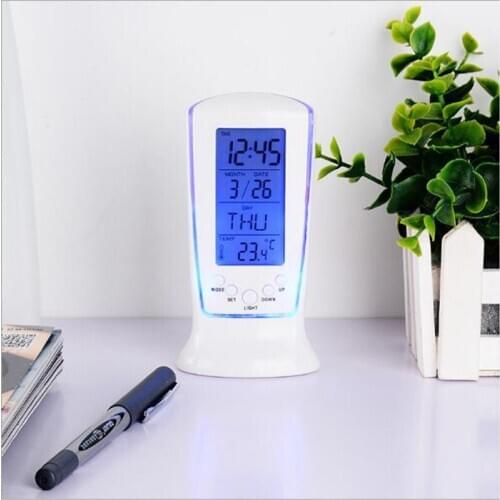 LED Alarm Clock Long Timer Alarm Clock Date Temperature Week Electronic Alarm Clock Creative Alarm Clock Kitchen Timer