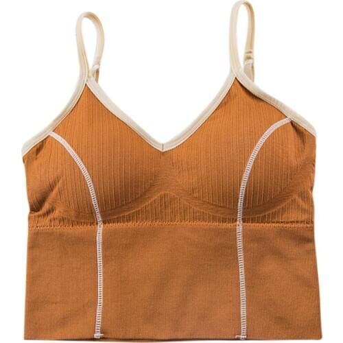 U-shaped Back Bra Sports Camisole Anti-sweat Shockproof Padded Sports Bra