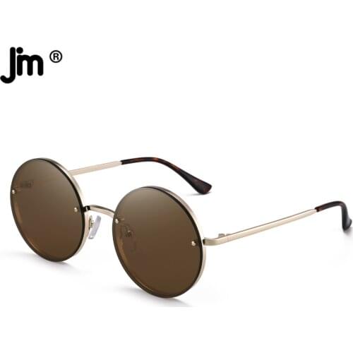 Vintage Round Men Women Sunglasses Metal Frame Retro Fishing Driving Shades UV400