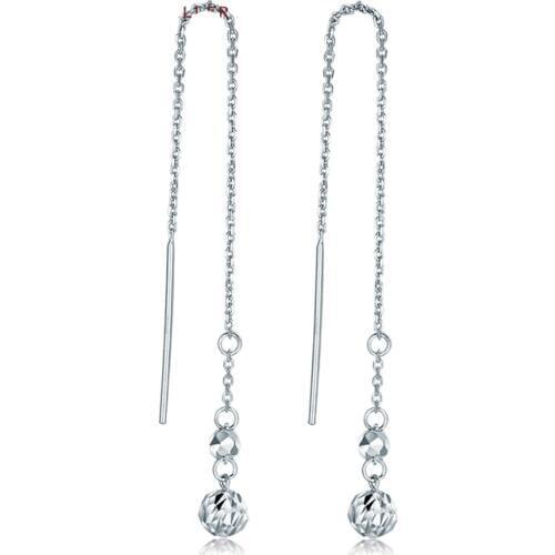 Women Drop Earrings fashion Round ball earrings 2.1g