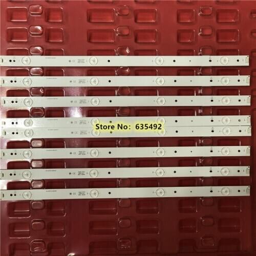 1set=8pcs LED Backlight strip 4 lamps 40-LB3910-LBA2XG For L39F3320B LED-39B300 LED39C710K Screen LVF390AUTM