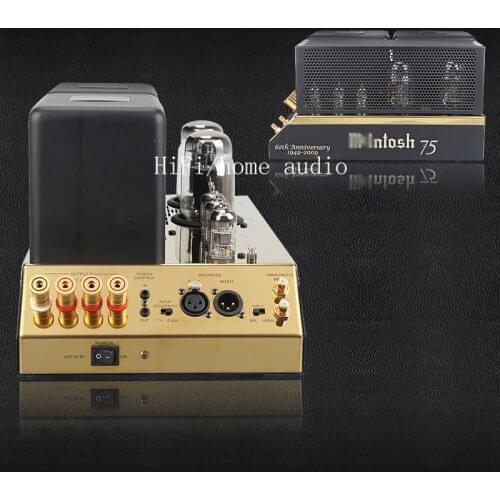 1 pair 1:1 clone McIntosh mono power amplifier MC75, mono 75W, frequency response: 20Hz-20kHz, distortion: 0.5