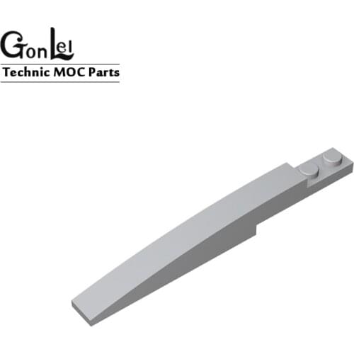 20Pcs/Lot MOC Brick Slope Curved 10x1 Building Blocks Parts DIY Toys Compatible with Rebickable element Parts 85970 13731