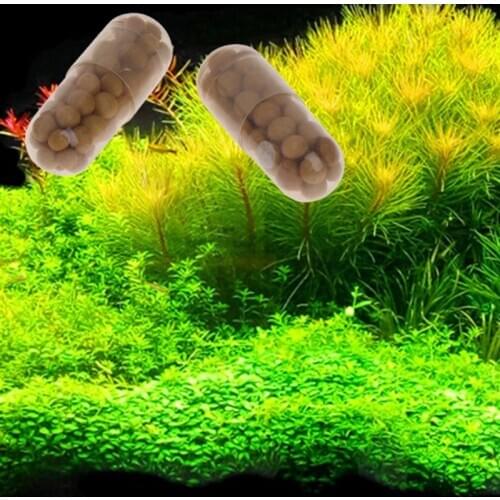 40 Pcs Aquatic Plant Water Root Fertilizer Condensed Aquarium Fish Tank Cylinder