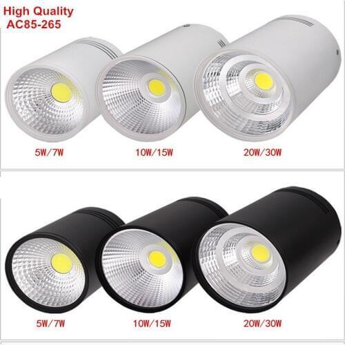 Free Shipping Surface Mounted LED Downlight 7W 10W 20W 30W Surface LED indoor light COB Panel light,Spot light AC110V/220V