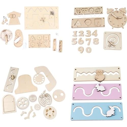 Baby Busy Board Diy Accessories Material Duck Slide Busyboard Early Childhood Education Wooden Toys Scrapbook Puzzle Supplies