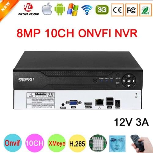 12V 5A Hi3536C 8mp 4K XMeye Surveillance Video Recorder Face Detection Audio 2*SATA H.265+ 32CH 32 Channel Onvif CCTV DVR NVR