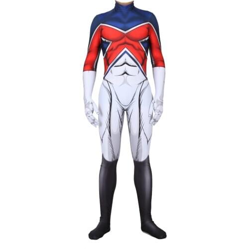 Captain Britain Halloween Costume Cosplay for Women/Men Christmas Carnival Tight 3D Printed Lycra Spandex Bodysuiti Zenzai