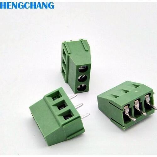 KF128-3P PCB Screw green Plug-in Terminal Block Connector 5.0mm 300V/10A Pitch PCB Mount 20pcs/lot