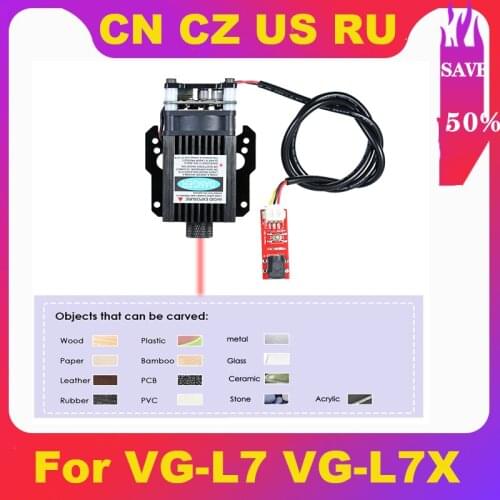 20W Laser Head Laser Module Blue-violet Light Laser Engraving Machine Woodworking Machinery Parts Accessories DIY Tool For VG-L7