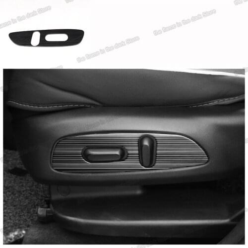 Lsrtw2017 stainless steel car seat adjust button frame panel for chevrolet Equinox 2017 2018 2019 2020 accessories