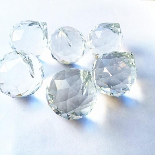 Top Quality 12pcs/lot 15-40mm K9 Crystal Faceted Ball Chandelier Sphere DIY Suncatcher For Home Decoration & Fengshui Products