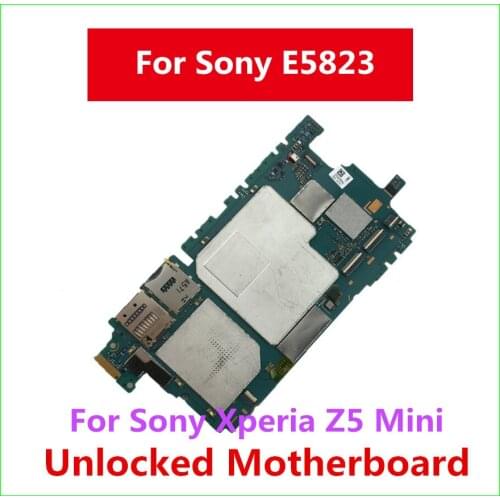 For Sony Xperia Z5 Mini E5823 Motherboard Unlocked Logic Board For Sony Xperia Z5 Mini E5823 With Chips Full Working Replacement