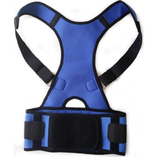 Neoprene Magnetic Posture Corrector Bad Back Lumbar Shoulder Support Belt Brace Back Straightening Spine Belt