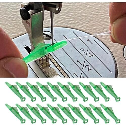Fish Type Sewing Machine Needle Threader 20pcs Sewing Machine Needle Threader Tools Functional Great Helper