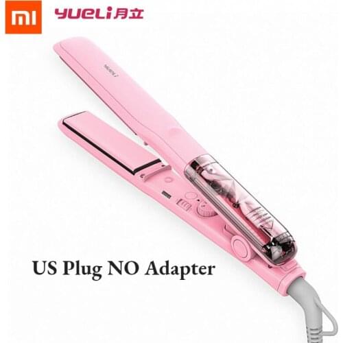 Original Xiaomi Yueli Professional Vapor Steam Hair Straightener Curler Salon Personal Use Hair Styling 5 Levels adjustable Temp