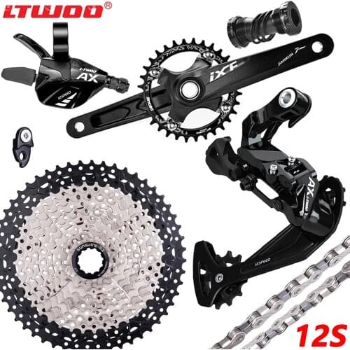 LTWOO MTB Bike 12 Speed Groupset Rear Derailleur Shifter Crankset Chain 12S11-46t 50t 52t cassette 12S Freewheel kit for HG hub