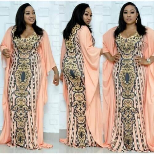 Length 152 cm African Dresses For Women Dashiki Plus Size Dress Ladies Traditional classic print African Clothing Fairy Dreams