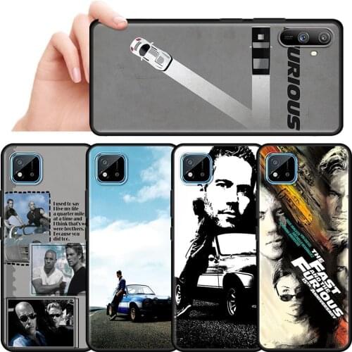 Hot Paul Walker Fast & Furious Cover for Realme 6 7 C21 C3 XT 5 X50 Pro 8 7i C11 C15 V5 5G GT Neo Cell Phone Case Shell Coque