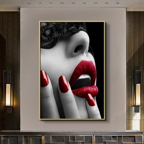 Nordic Poster Black and White Fashion Girl Print Wall Art Canvas Paintings Decoration Pictures for living Room Modern Home Decor