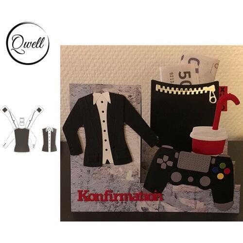 QWELL Clothing Suit Metal Cutting Dies for Scrapbooking and Card Making Paper Embossing Craft New 2019 die cuts