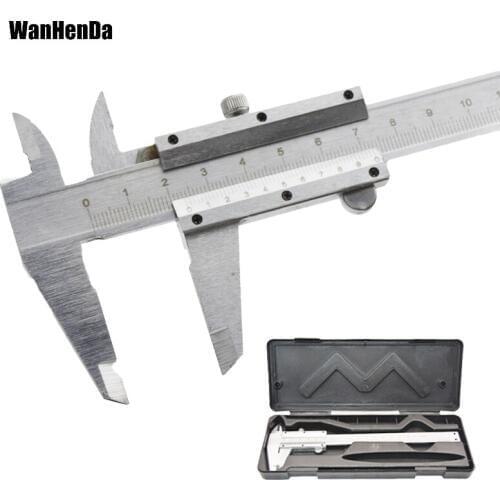 Vernier Caliper 6" 0-150mm/0.02mm Metal Calipers Gauge Micrometer Pie De Rey Paquimetro Measuring Tools calipers