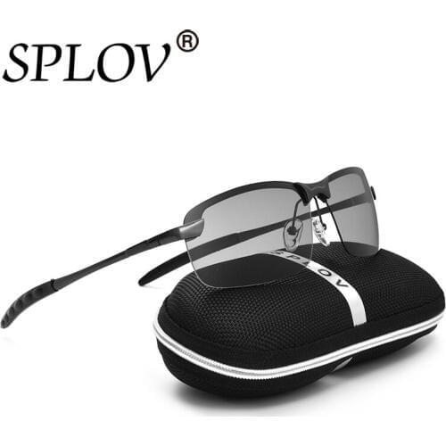 New Ray HD Brand New Designer Photochromic Sunglasses Men Fashion Vintage Polarized Discoloration Points Driving Fishing