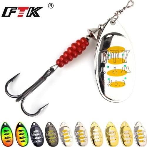 Spinner Bait Fishing Wobbler Spoon Lures Pike Metal Sequins With Treble Hooks Arttificial Bass Bait Fishing Lure