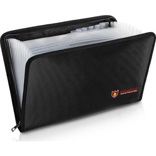 Document Bags Large Capacity Money File Folder Portable Document Bag Water Resistant Fireproof File Bags