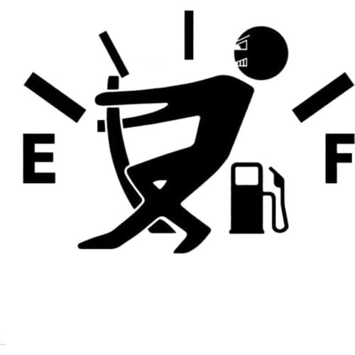 High Fuel Consumption Decal Fuel Gauge Funny Car Sticker Car Styling Personality Car Sticker Pvc Car Sticker Black/white 13*9CM