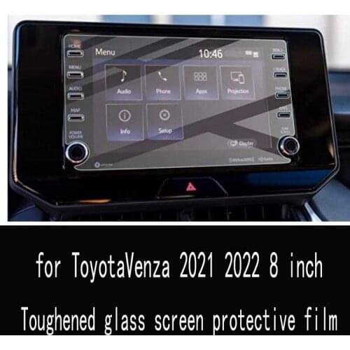 For Toyota Venza 2021 2022 8 inch Car radio GPS navigation control display screen Tempered glass screen protector