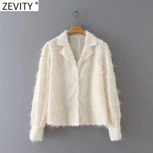 Женские рубашки в полоску ZEVITY China At AliExpress