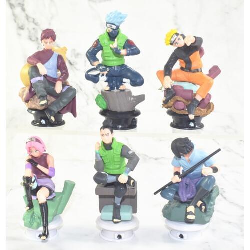 1pcs Naruto Action Figures Dolls Chess New PVC Anime Naruto Sasuke Gaara Model Figurines for Decoration Collection Gift Toys
