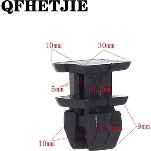 100PCS Black Auto Plastic Fastener Clips Car Trunk Fastener Clips Expansion Fixed Clamp For Benz