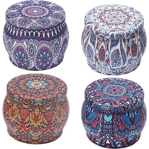 4Pcs Candle Making Tins Empty Storage Jars with Screw Lids Gift