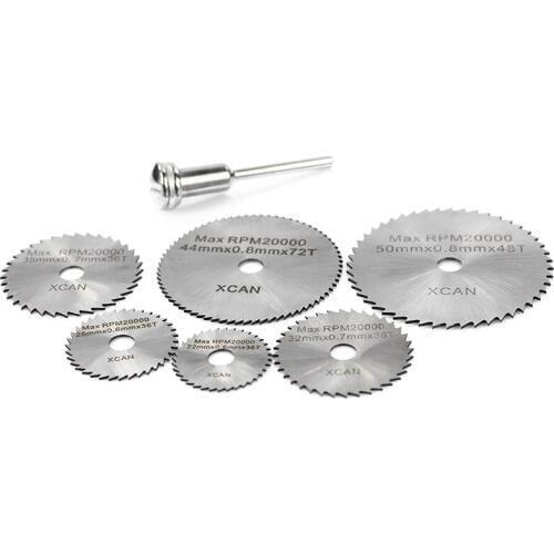 7 pcs Electric Mill High Speed Steel Cutting Sheet Woodworking Power Tool Accessories