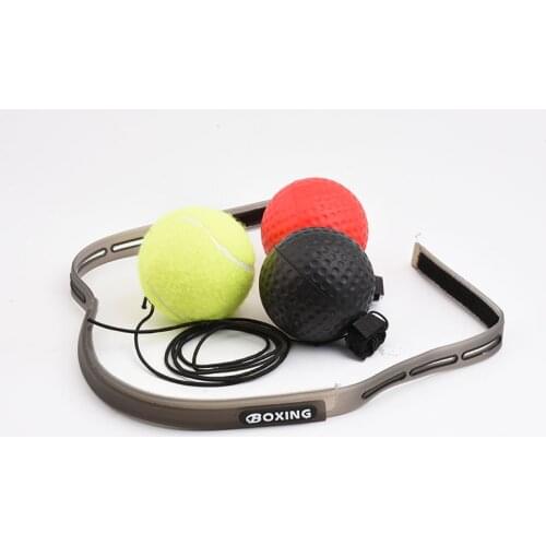 Boxing Ball on String Head Bands MMA Reflex Improve Speed Reactions Sports Fight Training Muscle Fitness Exercise Equipment