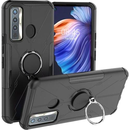 For Tecno Camon 17 Case For Tecno Camon 17 Cover Armor Silicone Rubber Stand Protector Case For Tecno Camon 17 Cover